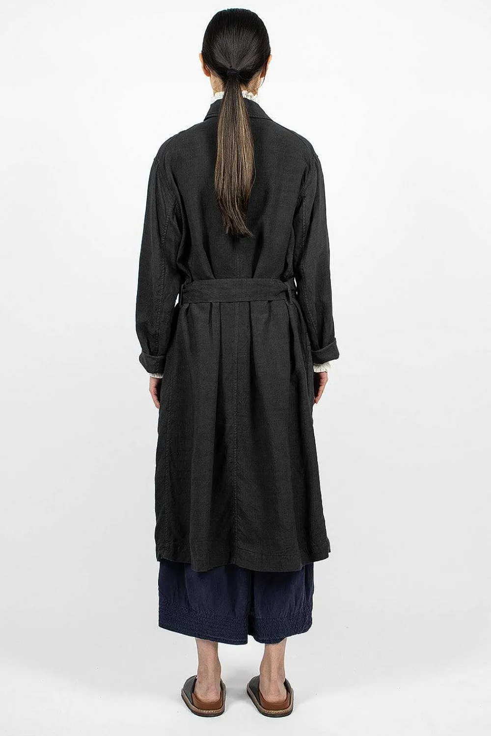 Chez Vidalenc Trench Coat Black| Outerwear