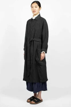 Chez Vidalenc Trench Coat Black| Outerwear