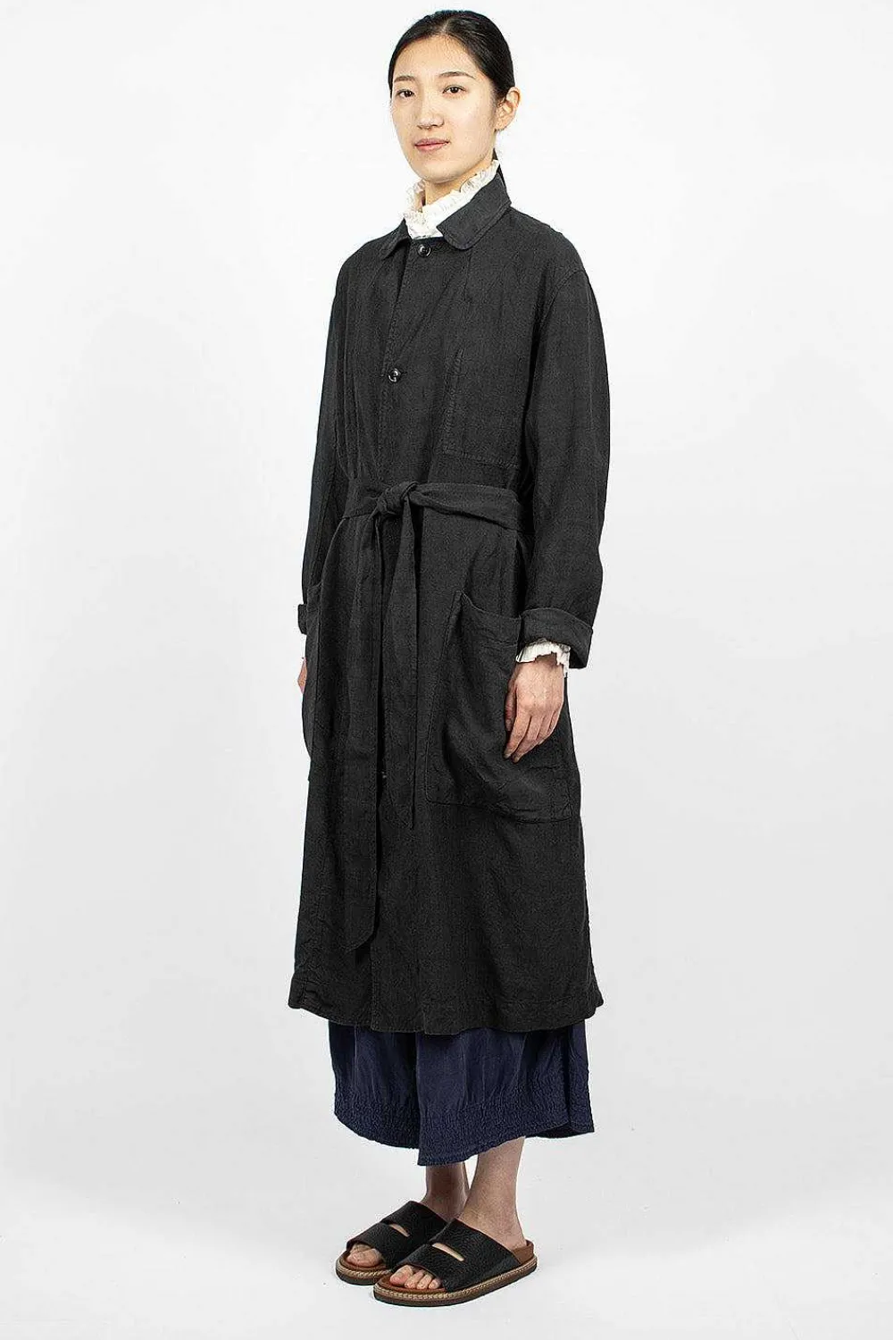 Chez Vidalenc Trench Coat Black| Outerwear