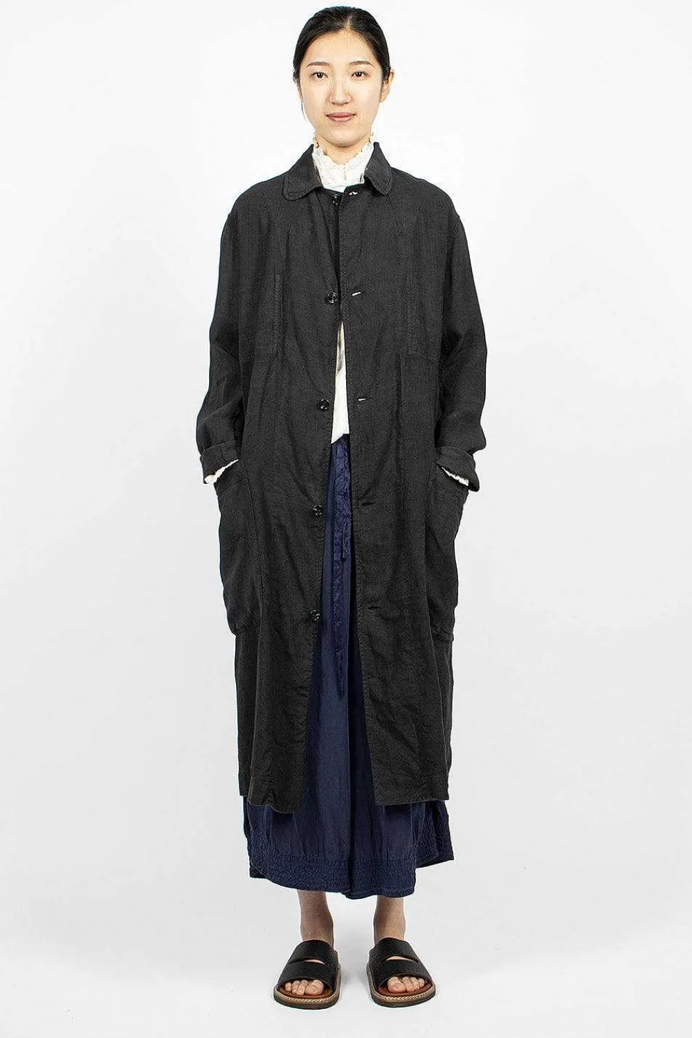 Chez Vidalenc Trench Coat Black| Outerwear
