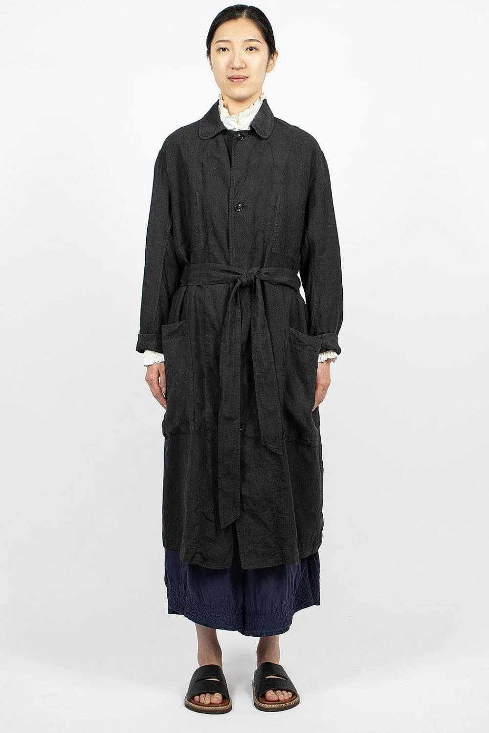 Chez Vidalenc Trench Coat Black| Outerwear