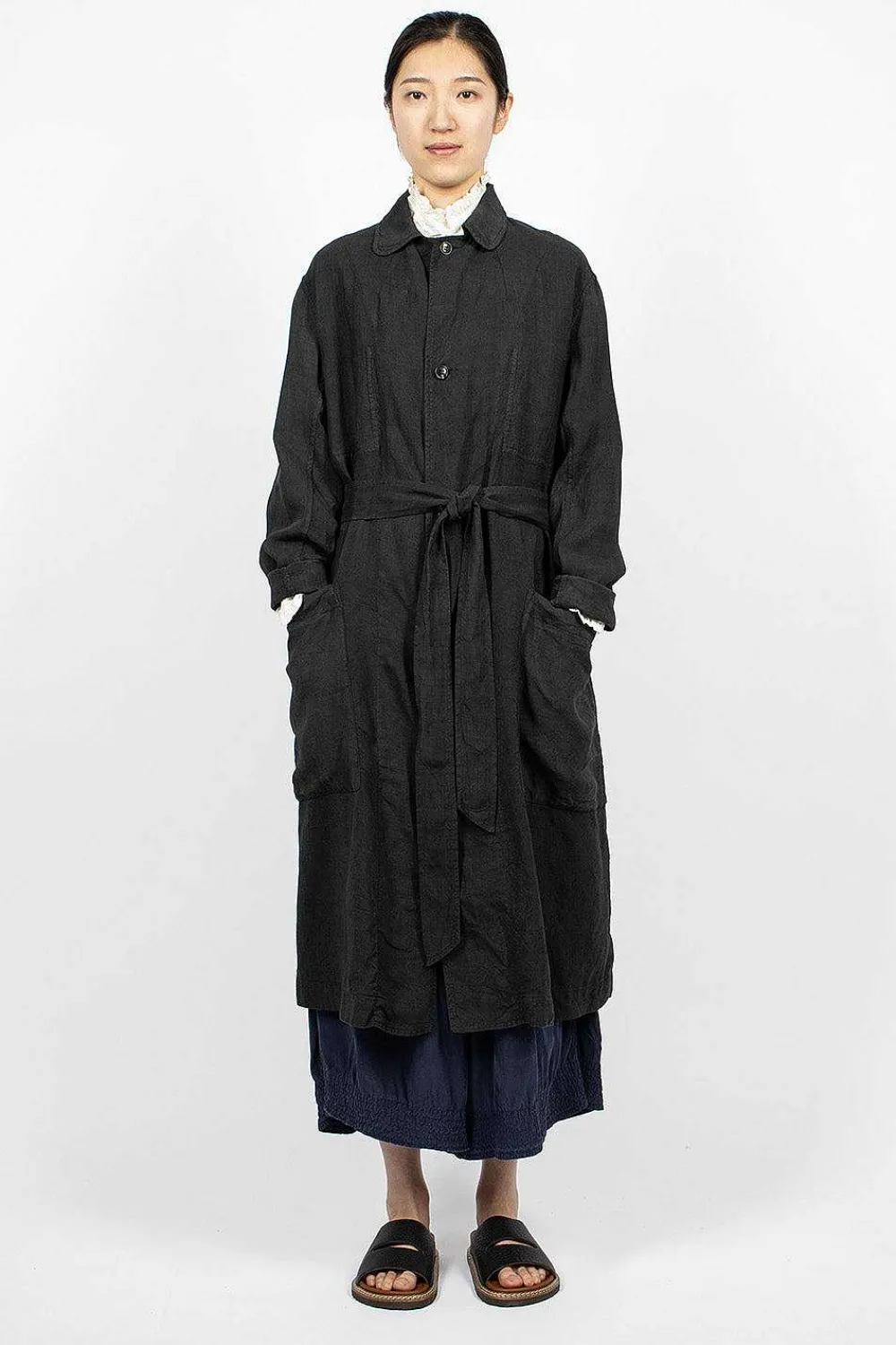 Chez Vidalenc Trench Coat Black| Outerwear