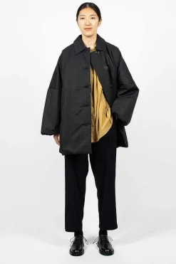 Casey Casey Triangle Coat Navy| Outerwear