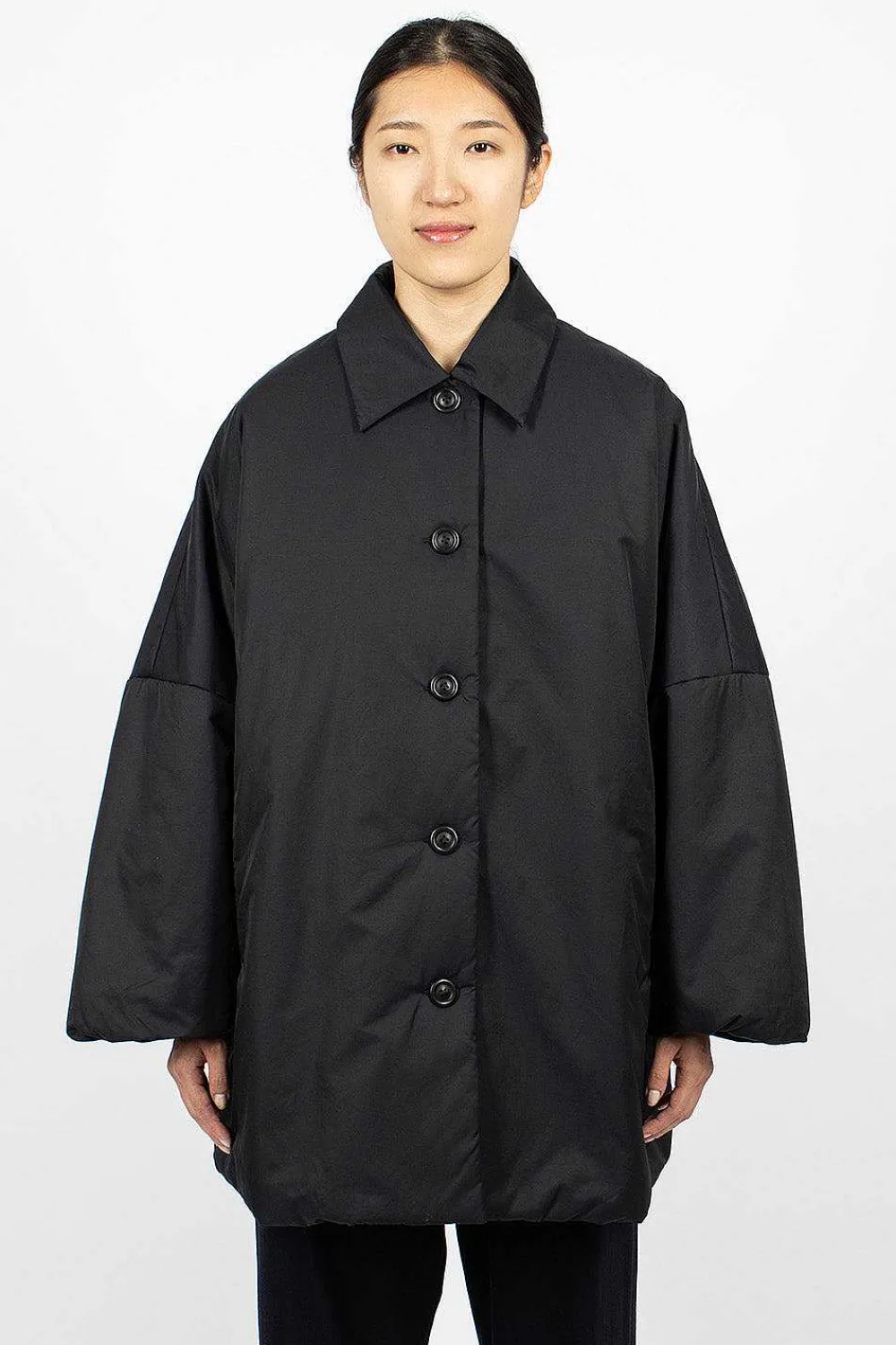 Casey Casey Triangle Coat Navy| Outerwear