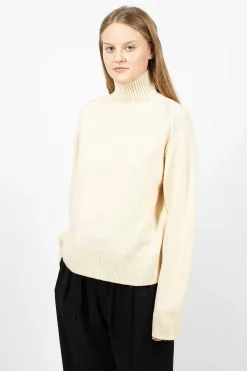 Acne Studios Turtleneck Sweater Cream Beige| Knitwear