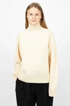 Acne Studios Turtleneck Sweater Cream Beige| Knitwear