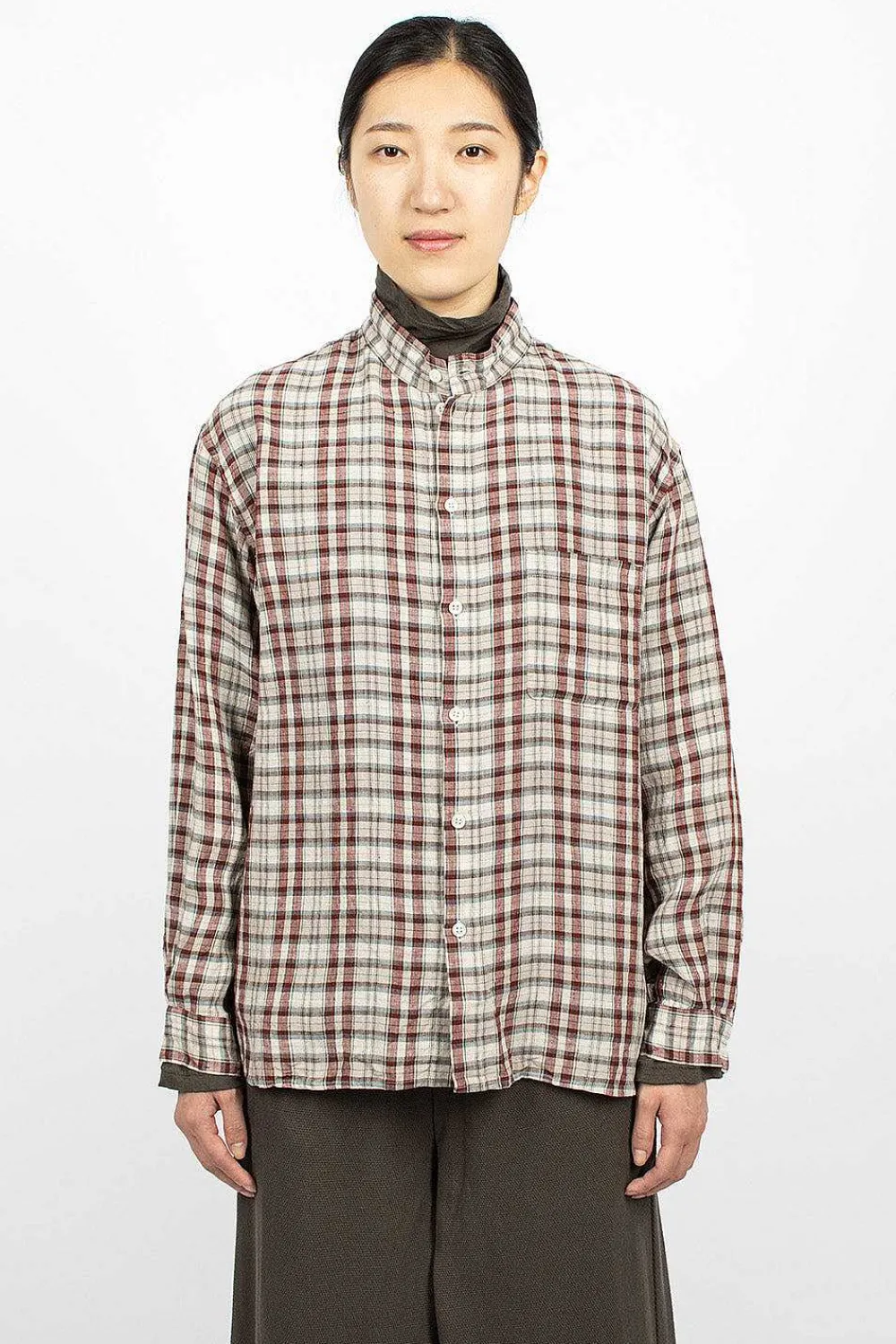 Vlas Blomme Two Ways Shirt Red Check| Shirts