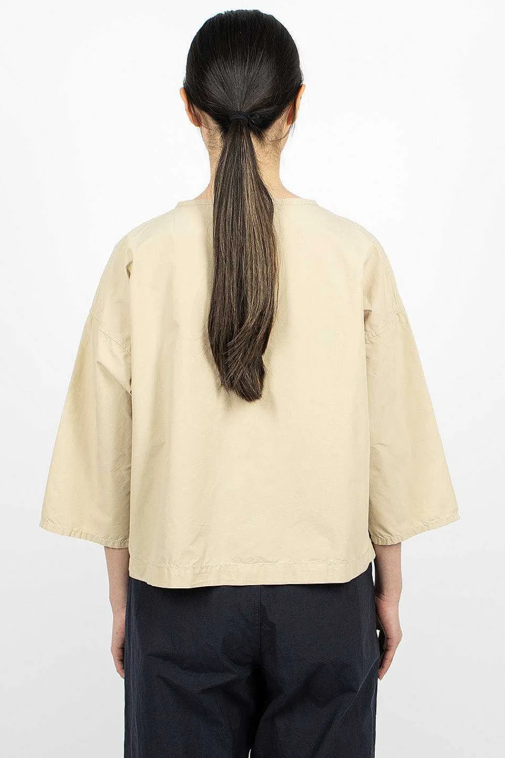 and wander Typewriter Pullover Beige| Tops