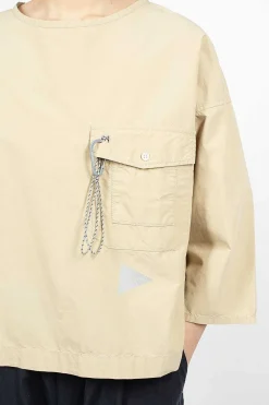 and wander Typewriter Pullover Beige| Tops