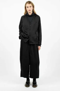 Needles V-Neck Jersey Cardigan Black| Outerwear