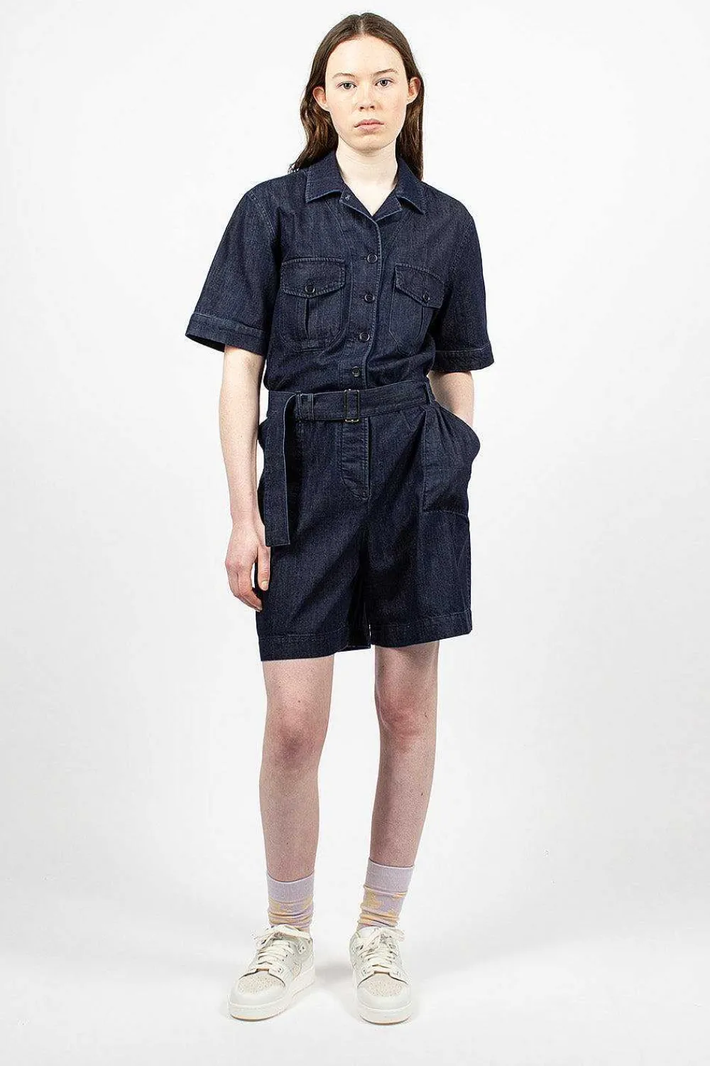YMC Wanderer Playsuit Indigo| Trousers