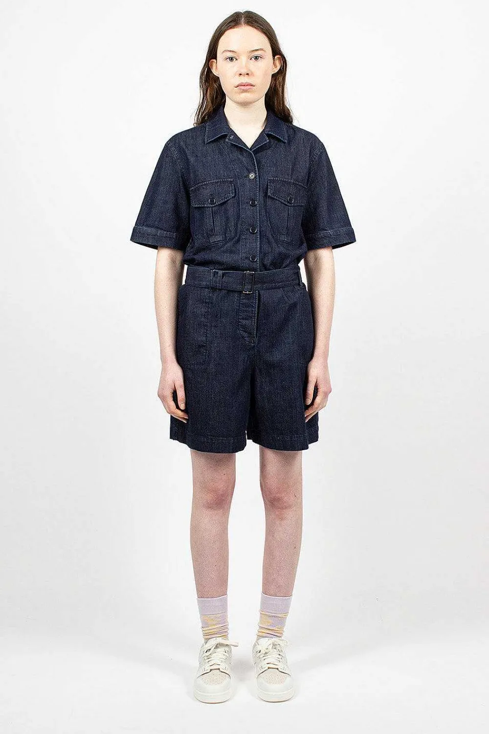 YMC Wanderer Playsuit Indigo| Trousers