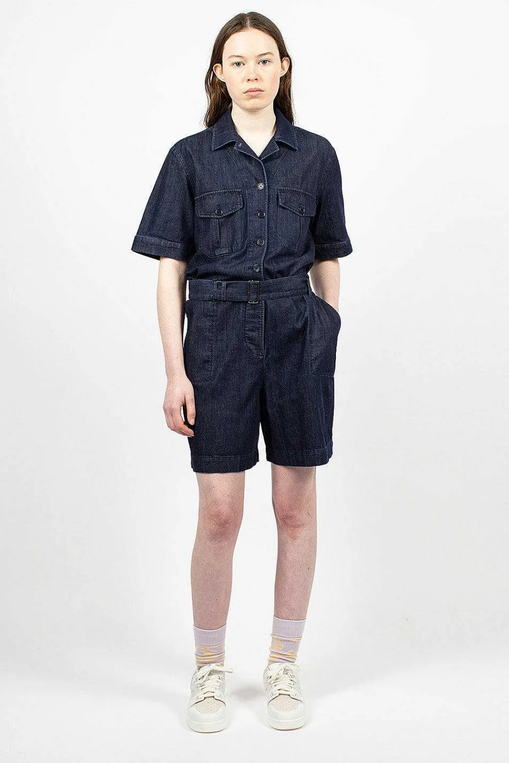 YMC Wanderer Playsuit Indigo| Trousers