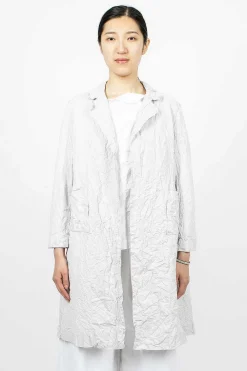 Daniela Gregis Washed Coat White Sand| Outerwear