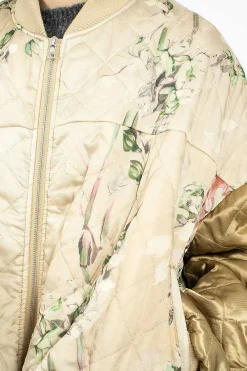 Dries Van Noten Watercolour Printed Bomber Ecru| Outerwear