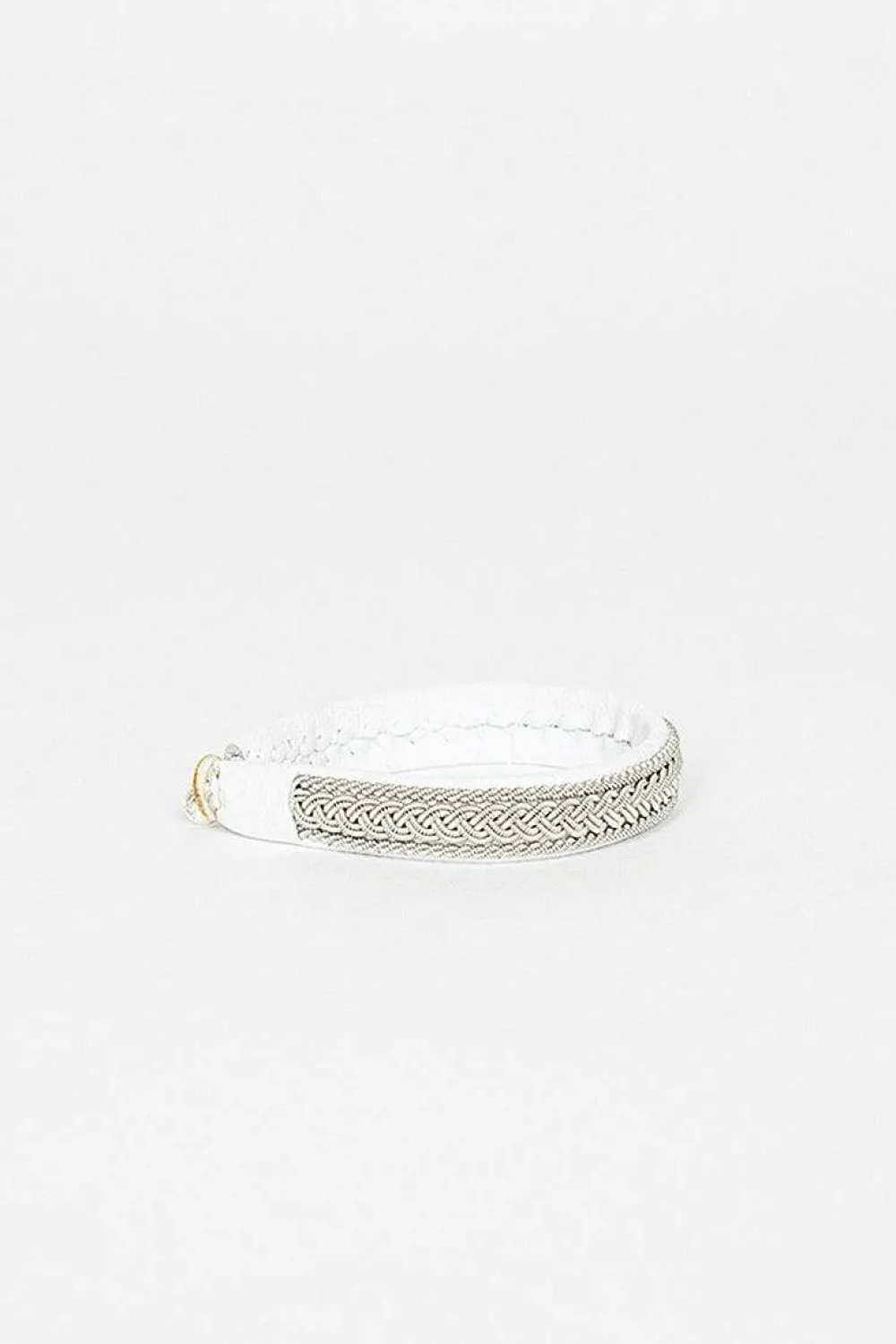 Maria Rudman White Hide B Bracelet| Bracelets