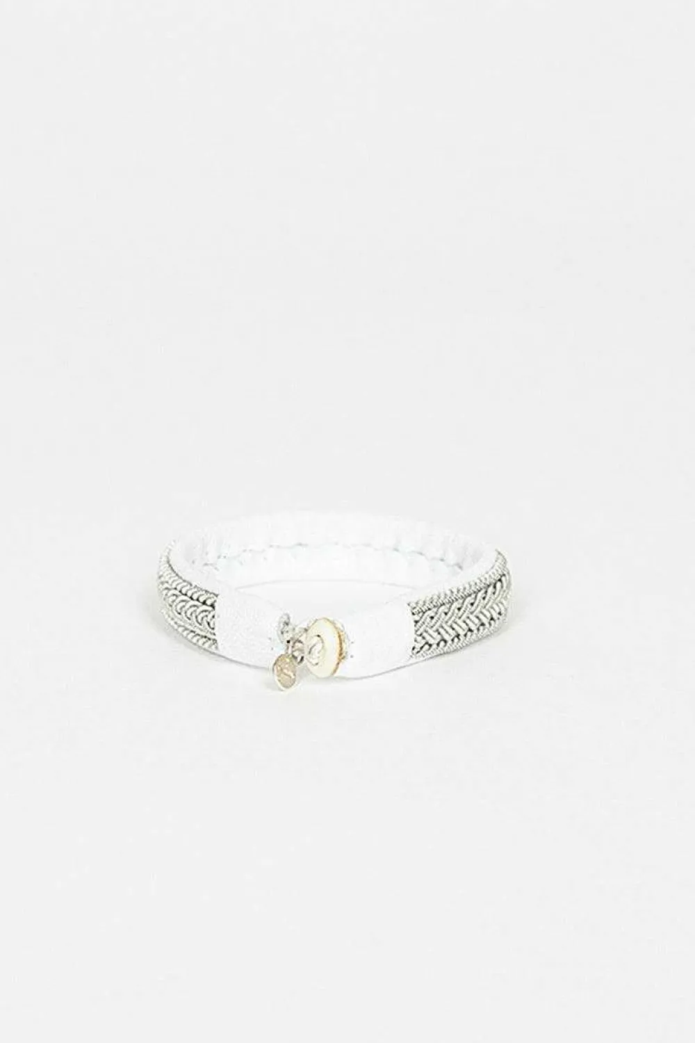 Maria Rudman White Hide B Bracelet| Bracelets