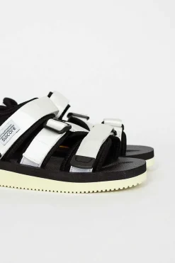 Suicoke White Kisse-V Sandal| Shoes