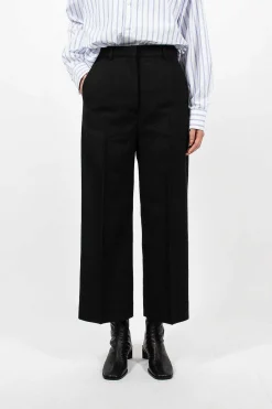 Acne Studios Wool Blend Trousers Black| Trousers