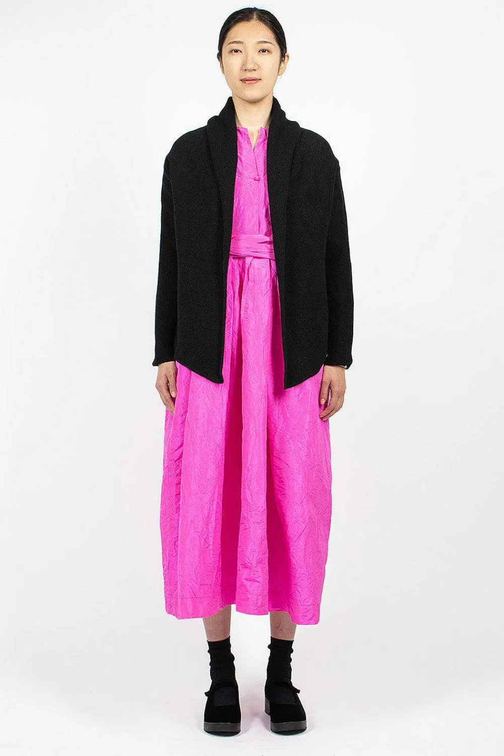Daniela Gregis Wrap Knit Cardigan Black| Knitwear