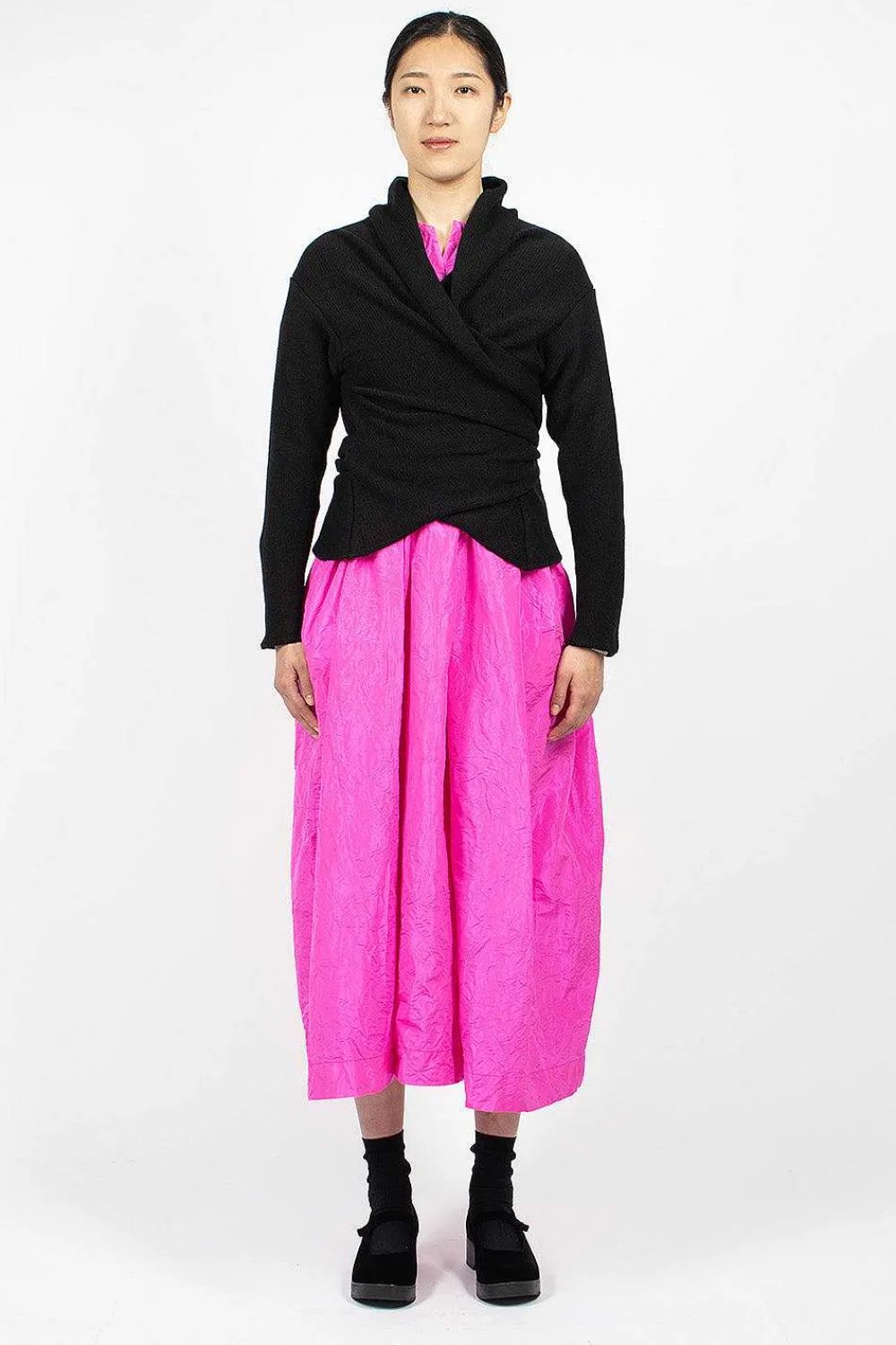 Daniela Gregis Wrap Knit Cardigan Black| Knitwear