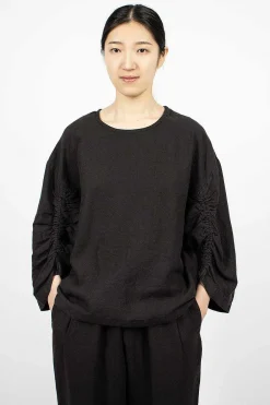 Black Crane Xiao Top Black| Tops