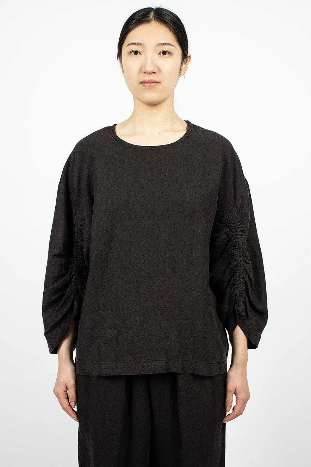 Black Crane Xiao Top Black| Tops