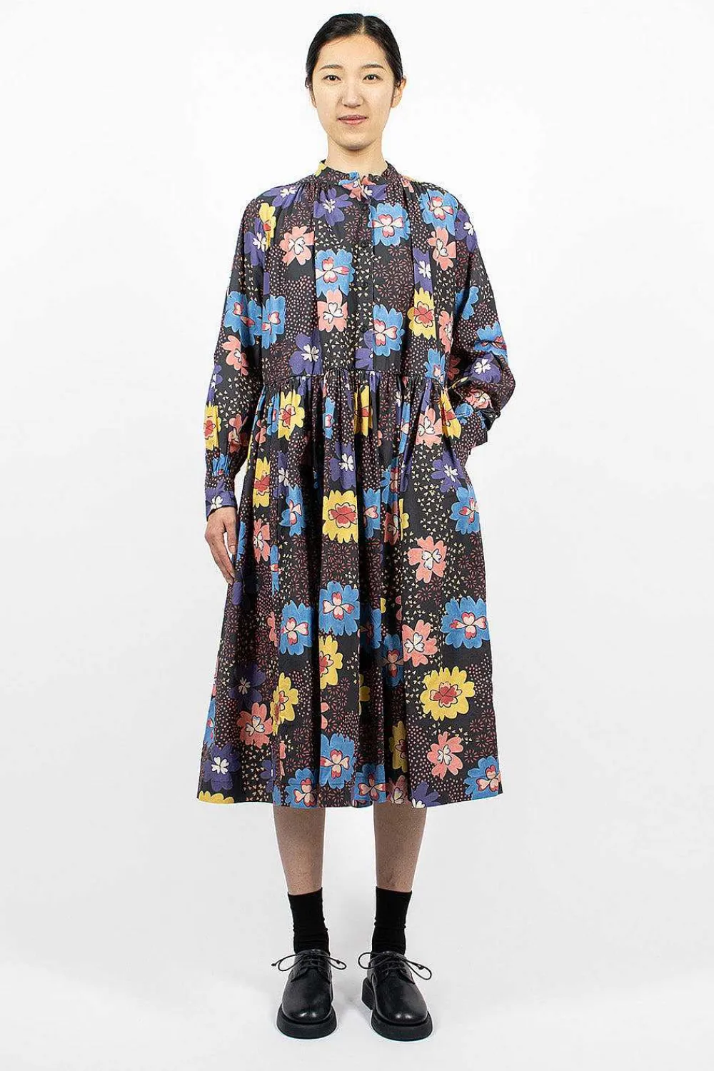 Casey Casey Yuki Dress Printed Black| Dresses