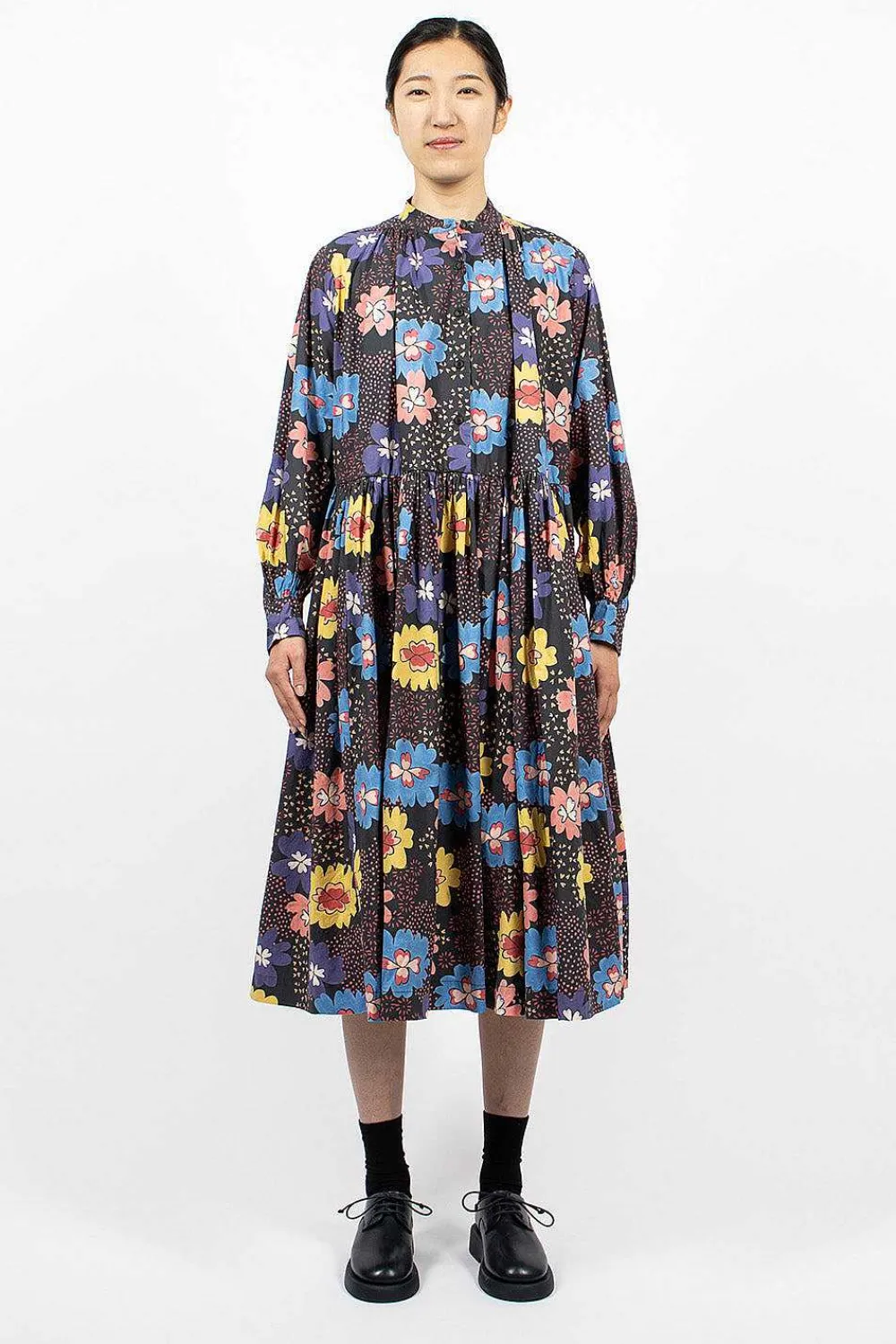 Casey Casey Yuki Dress Printed Black| Dresses