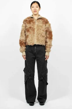 Acne Studios Zip Jacket Brown/Beige| Outerwear