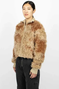 Acne Studios Zip Jacket Brown/Beige| Outerwear
