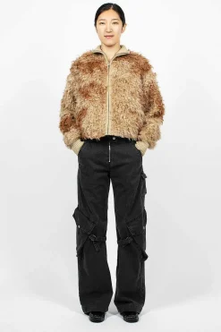 Acne Studios Zip Jacket Brown/Beige| Outerwear