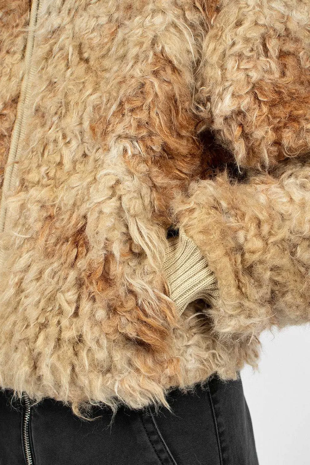 Acne Studios Zip Jacket Brown/Beige| Outerwear
