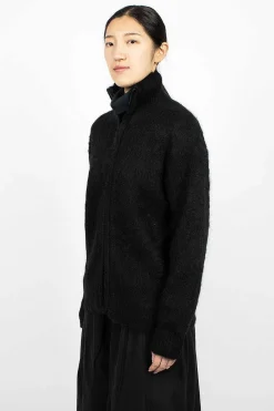 Needles Zipped Mohair Cardigan Black| Outerwear